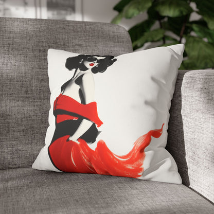 Scarlet Sophistication Pillowcase