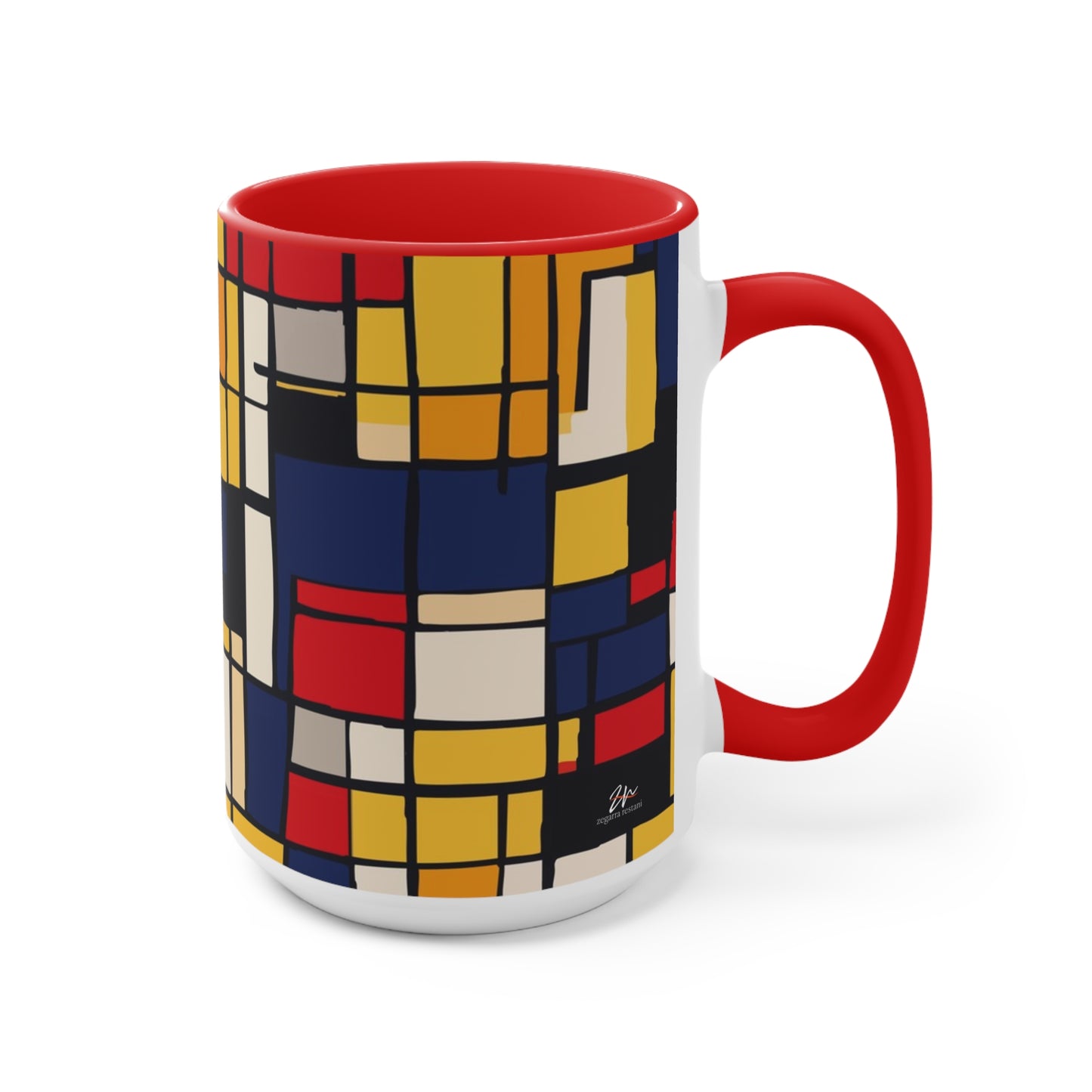 Mondrian-Inspired Mug