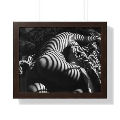 Striped Silhouette Horizontal Poster