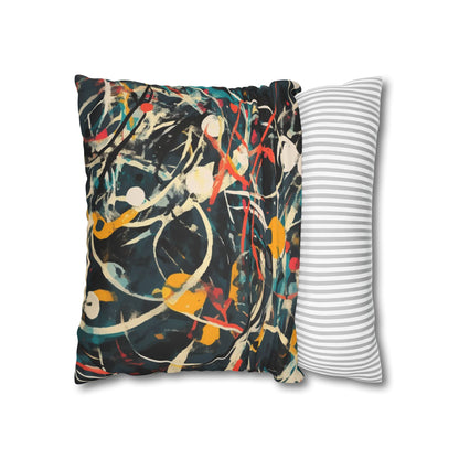 Pollock-Inspired Square Pillowcase