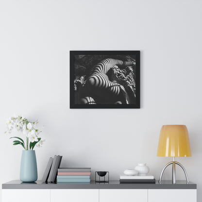 Striped Silhouette Horizontal Poster