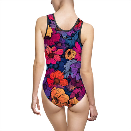 Vivid Blossom One-Piece Swimsuit