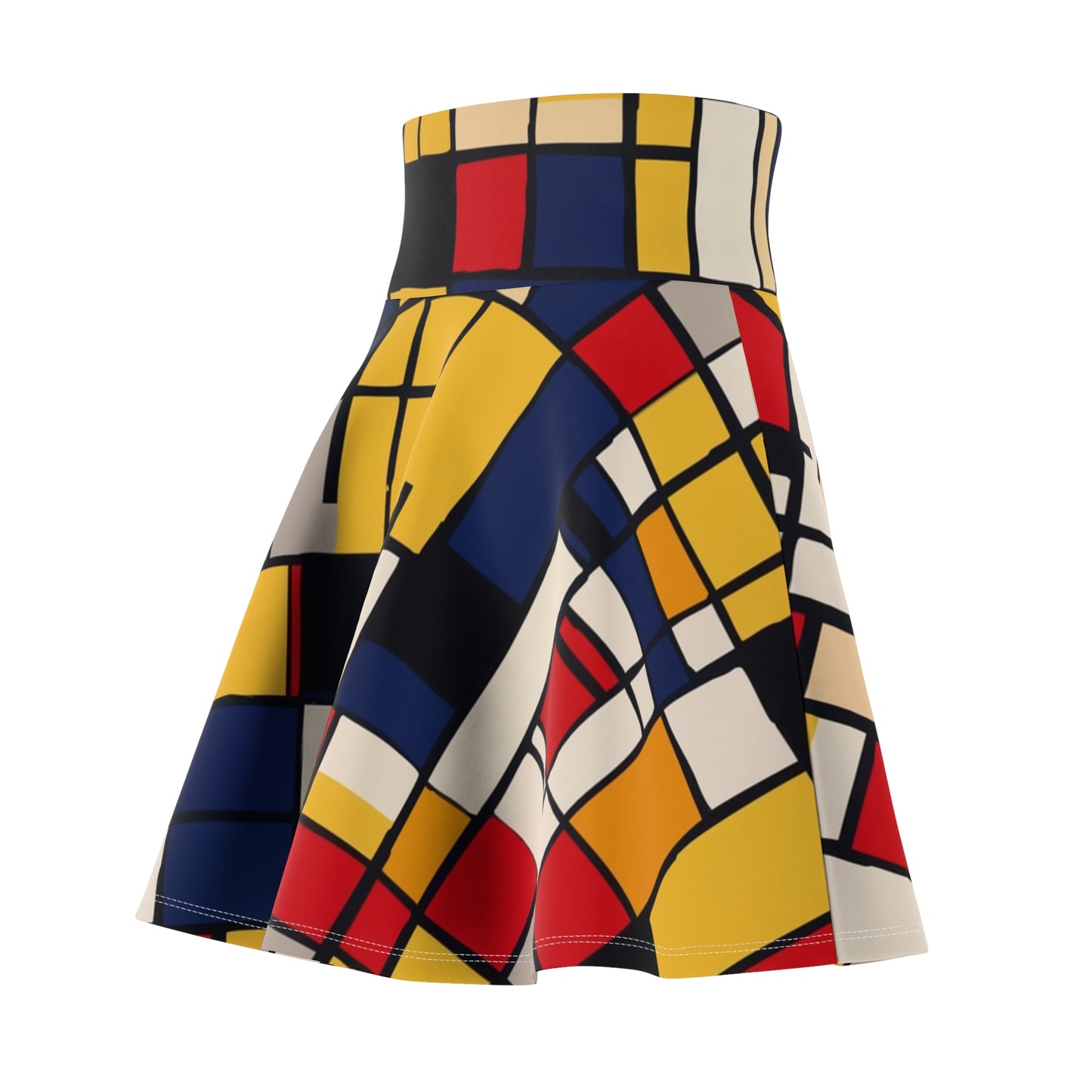 Mondrian-Inspired Skater Skirt