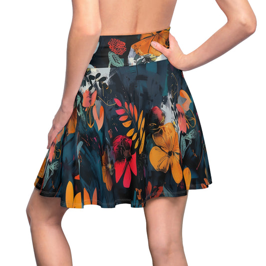 Noir Botanica Skater Skirt