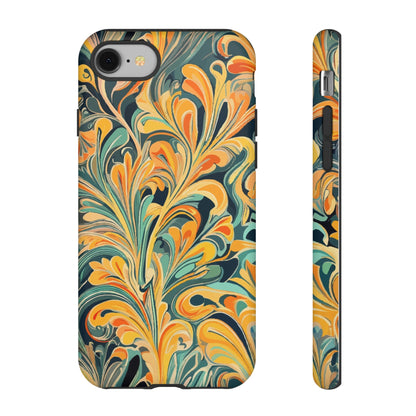 Golden Swirl Tough iPhone Cases