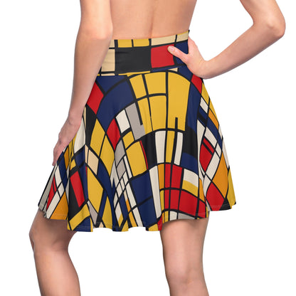 Mondrian-Inspired Skater Skirt