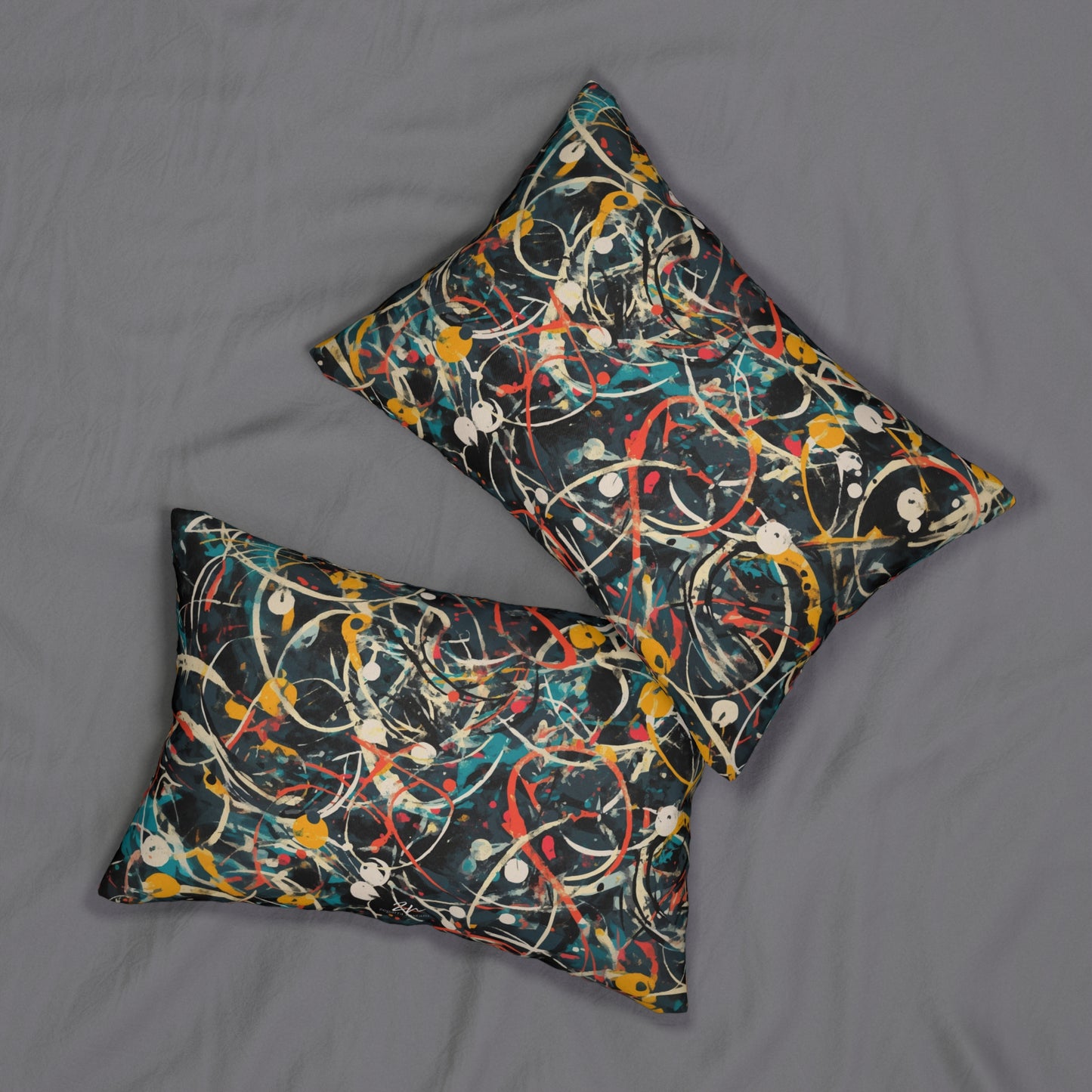 Pollock-Inspired Lumbar Pillow