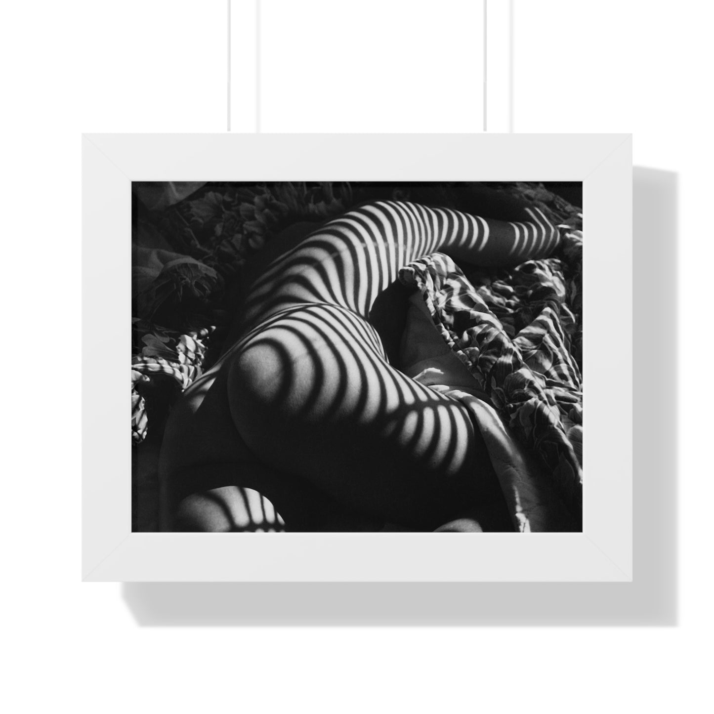 Striped Silhouette Horizontal Poster