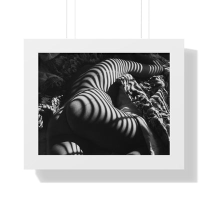 Striped Silhouette Horizontal Poster