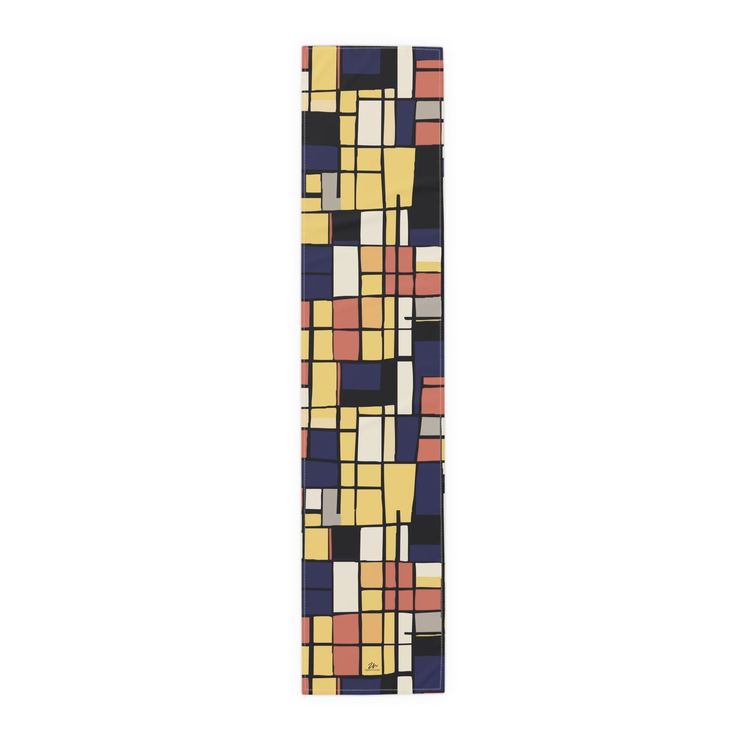 Mondrian-Inspired Table Runner