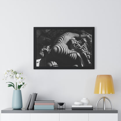 Striped Silhouette Horizontal Poster