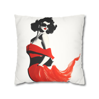 Scarlet Sophistication Pillowcase