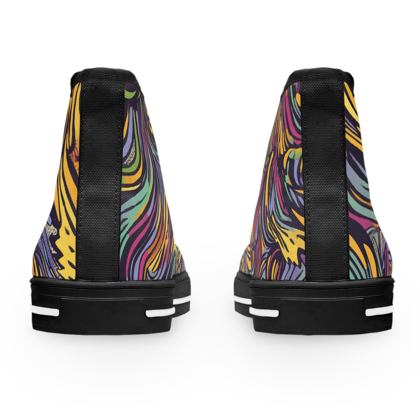 Pop Art Flow Women's High Top Sneakers