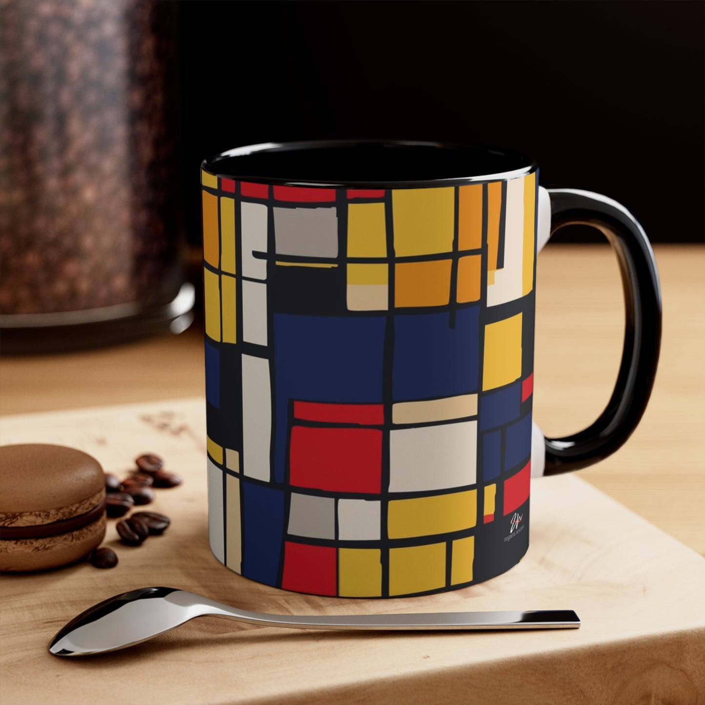 Mondrian-Inspired Mug