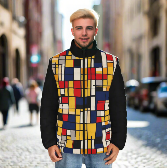 Mondrian Men's Puffer Jacket